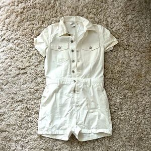 White utility jumpsuit / romper -Small